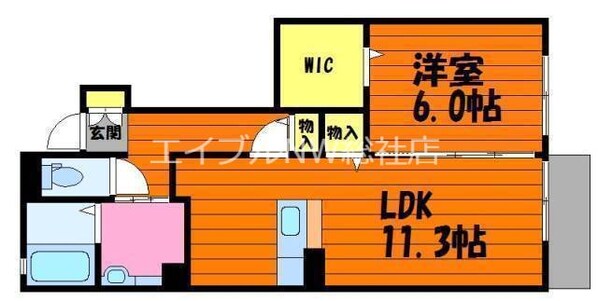 ベイ　ブランシェ　Ａ棟の物件間取画像